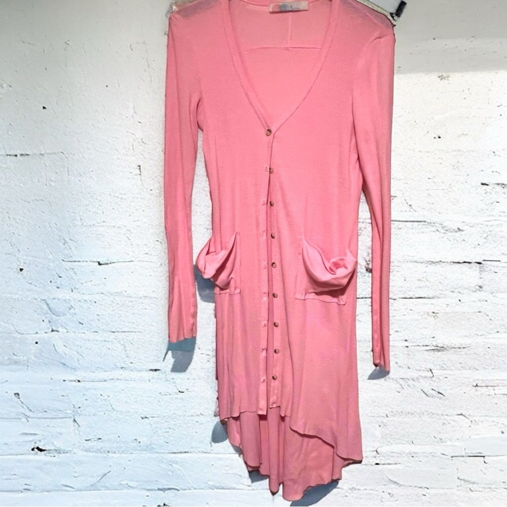 Like new free people pink maxi cardigan​​